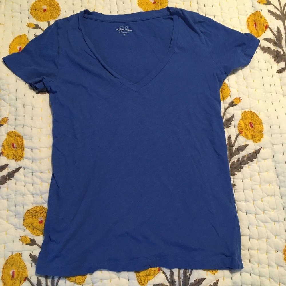 J. Crew vintage cotton V-neck (Women's small)